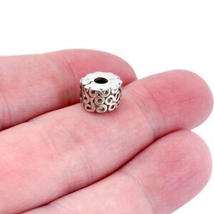 Vintage Pandora ALE Sterling Silver 925 Swirl Clip Charm 925